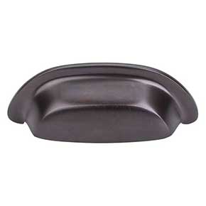 Top Knobs [M1412] Solid Bronze Cabinet Cup Pull - Dakota Cup Series - Medium Bronze Finish - 3" C/C - 4 3/8" L
