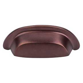 Top Knobs [M1413] Solid Bronze Cabinet Cup Pull - Dakota Cup Series - Mahogany Bronze Finish - 3" C/C - 4 3/8" L