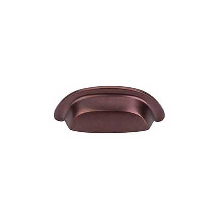 Top Knobs [M1413] Solid Bronze Cabinet Cup Pull - Dakota Cup Series - Mahogany Bronze Finish - 3&quot; C/C - 4 3/8&quot; L