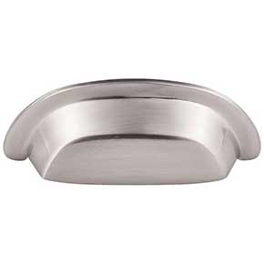 Top Knobs [M2002] Solid Bronze Cabinet Cup Pull - Dakota Cup Series - Brushed Satin Nickel Finish - 3" C/C - 4 3/8" L