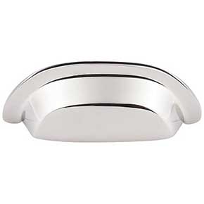 Top Knobs [M2004] Solid Bronze Cabinet Cup Pull - Dakota Cup Series - Polished Nickel Finish - 3" C/C - 4 3/8" L