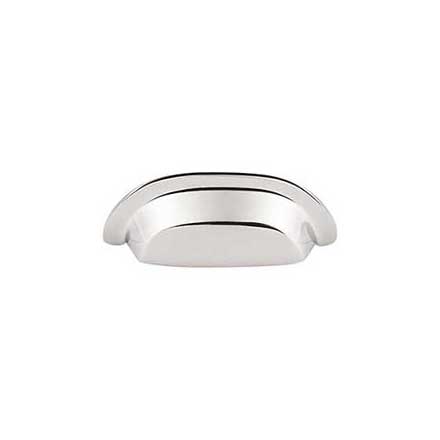 Top Knobs [M2004] Solid Bronze Cabinet Cup Pull - Dakota Cup Series - Polished Nickel Finish - 3" C/C - 4 3/8" L