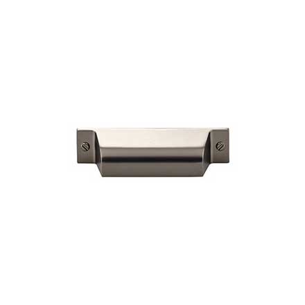 Top Knobs [TK772AG] Die Cast Zinc Cabinet Cup Pull - Channing Series - Ash Gray Finish - 2 3/4" C/C - 4 1/4" L