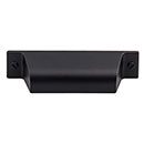 Top Knobs [TK772BLK] Die Cast Zinc Cabinet Cup Pull - Channing Series - Flat Black Finish - 2 3/4&quot; C/C - 4 1/4&quot; L