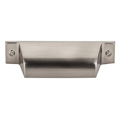 Top Knobs [TK772BSN] Die Cast Zinc Cabinet Cup Pull - Channing Series - Brushed Satin Nickel Finish - 2 3/4&quot; C/C - 4 1/4&quot; L