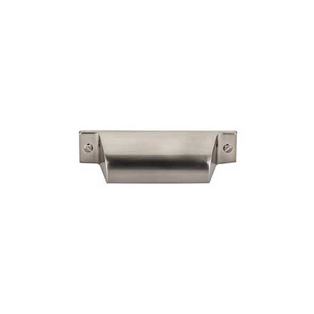 Top Knobs [TK772BSN] Die Cast Zinc Cabinet Cup Pull - Channing Series - Brushed Satin Nickel Finish - 2 3/4&quot; C/C - 4 1/4&quot; L