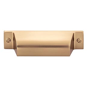 Top Knobs [TK772HB] Die Cast Zinc Cabinet Cup Pull - Channing Series - Honey Bronze Finish - 2 3/4" C/C - 4 1/4" L