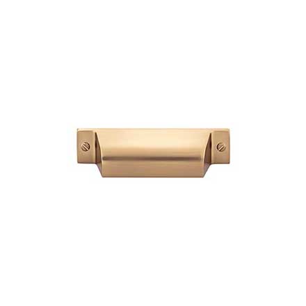 Top Knobs [TK772HB] Die Cast Zinc Cabinet Cup Pull - Channing Series - Honey Bronze Finish - 2 3/4&quot; C/C - 4 1/4&quot; L