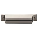 Top Knobs [TK773AG] Die Cast Zinc Cabinet Cup Pull - Channing Series - Ash Gray Finish - 3 3/4" C/C - 5 1/4" L