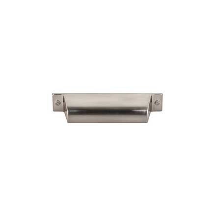 Top Knobs [TK773BSN] Die Cast Zinc Cabinet Cup Pull - Channing Series - Brushed Satin Nickel Finish - 3 3/4" C/C - 5 1/4" L