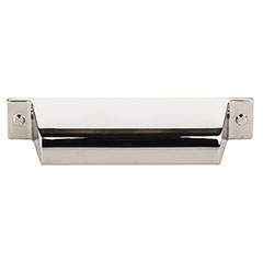 Top Knobs [TK773PN] Die Cast Zinc Cabinet Cup Pull - Channing Series - Polished Nickel Finish - 3 3/4&quot; C/C - 5 1/4&quot; L