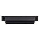 Top Knobs [TK774BLK] Die Cast Zinc Cabinet Cup Pull - Channing Series - Flat Black Finish - 5&quot; C/C - 6 1/2&quot; L