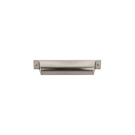 Top Knobs [TK774BSN] Die Cast Zinc Cabinet Cup Pull - Channing Series - Brushed Satin Nickel Finish - 5" C/C - 6 1/2" L