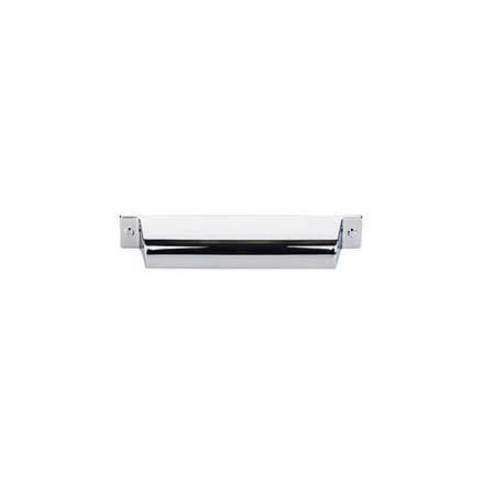 Top Knobs [TK774PC] Die Cast Zinc Cabinet Cup Pull - Channing Series - Polished Chrome Finish - 5" C/C - 6 1/2" L
