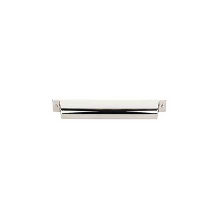 Top Knobs [TK775PN] Die Cast Zinc Cabinet Cup Pull - Channing Series - Polished Nickel Finish - 7" C/C - 8 1/2" L