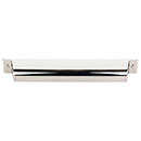 Top Knobs [TK775PN] Die Cast Zinc Cabinet Cup Pull - Channing Series - Polished Nickel Finish - 7&quot; C/C - 8 1/2&quot; L