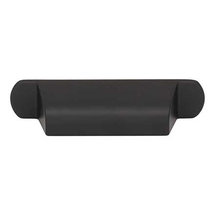 Top Knobs [TK3360BLK] Die Cast Zinc Cabinet Cup Pull - Cressing Series - Flat Black Finish - 2 3/4" C/C - 4 5/8" L