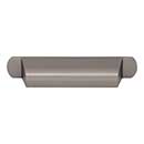 Top Knobs [TK3361AG] Die Cast Zinc Cabinet Cup Pull - Cressing Series - Ash Gray Finish - 3 3/4" C/C - 5 11/16" L