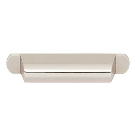 Top Knobs [TK3361PN] Die Cast Zinc Cabinet Cup Pull - Cressing Series - Polished Nickel Finish - 3 3/4" C/C - 5 11/16" L
