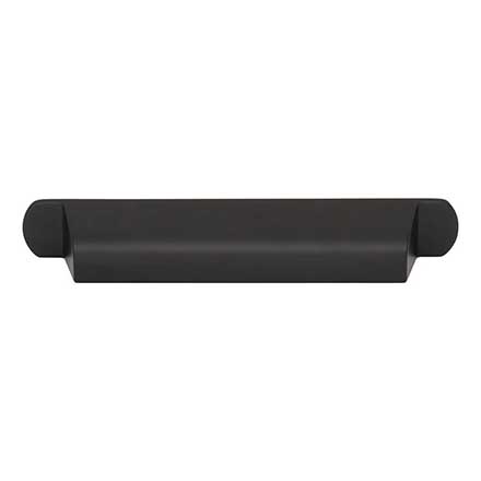 Top Knobs [TK3362BLK] Die Cast Zinc Cabinet Cup Pull - Cressing Series - Flat Black Finish - 5 1/16" C/C - 6 15/16" L