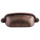 Top Knobs [M1210] Die Cast Zinc Cabinet Cup Pull - Charlotte Series - Patina Rouge Finish - 2 9/16&quot; C/C - 3 3/4&quot; L