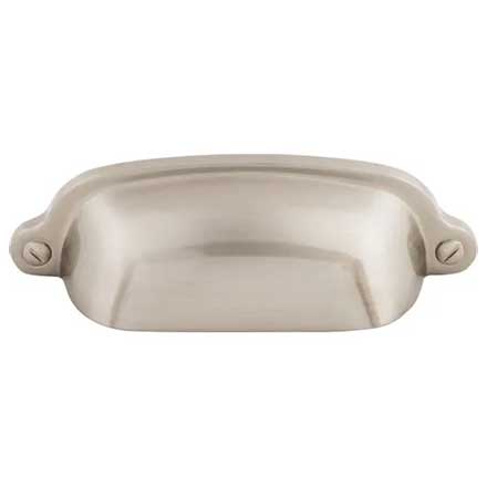 Top Knobs [M1300] Die Cast Zinc Cabinet Cup Pull - Charlotte Series - Brushed Satin Nickel Finish - 2 9/16" C/C - 3 3/4" L
