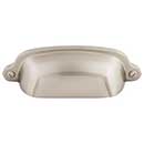 Top Knobs [M1300] Die Cast Zinc Cabinet Cup Pull - Charlotte Series - Brushed Satin Nickel Finish - 2 9/16" C/C - 3 3/4" L