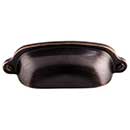Top Knobs [M1910] Die Cast Zinc Cabinet Cup Pull - Charlotte Series - Tuscan Bronze Finish - 2 9/16" C/C - 3 3/4" L