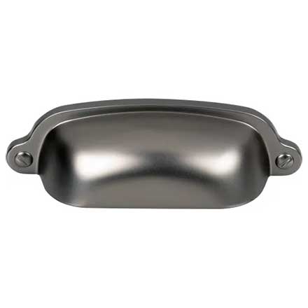 Top Knobs [M2222] Die Cast Zinc Cabinet Cup Pull - Charlotte Series - Ash Gray Finish - 2 9/16" C/C - 3 3/4" L