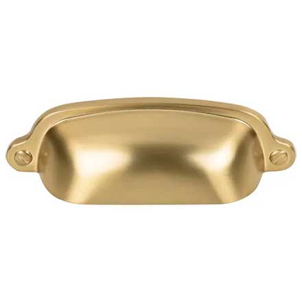 Top Knobs [M2223] Die Cast Zinc Cabinet Cup Pull - Charlotte Series - Honey Bronze Finish - 2 9/16" C/C - 3 3/4" L