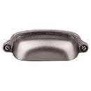 Top Knobs [M1211] Die Cast Zinc Cabinet Cup Pull - Charlotte Series - Pewter Antique Finish - 2 9/16&quot; C/C - 3 3/4&quot; L