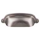Top Knobs [M1300] Die Cast Zinc Cabinet Cup Pull - Charlotte Series - Brushed Satin Nickel Finish - 2 9/16&quot; C/C - 3 3/4&quot; L