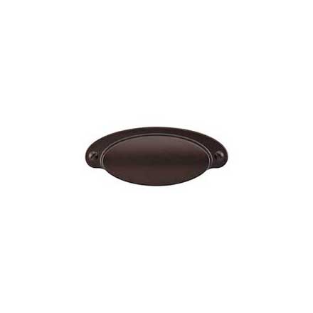 Top Knobs [M1194] Die Cast Zinc Cabinet Cup Pull - Dakota Cup Series - Oil Rubbed Bronze Finish - 2 9/16" C/C - 4" L