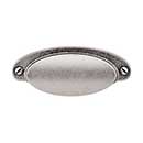 Top Knobs [M1196] Die Cast Zinc Cabinet Cup Pull - Dakota Cup Series - Pewter Antique Finish - 2 9/16" C/C - 4" L