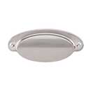 Top Knobs [M1298] Die Cast Zinc Cabinet Cup Pull - Dakota Cup Series - Brushed Satin Nickel Finish - 2 9/16" C/C - 4" L