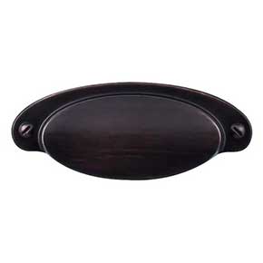 Top Knobs [M1901] Die Cast Zinc Cabinet Cup Pull - Dakota Cup Series - Tuscan Bronze Finish - 2 9/16" C/C - 4" L