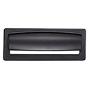 Top Knobs [TK937BLK] Die Cast Zinc Cabinet Cup Pull - Hollin Series - Flat Black Finish - 3 3/4" C/C - 4 7/8" L