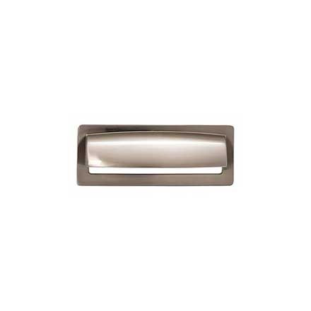 Top Knobs [TK937BSN] Die Cast Zinc Cabinet Cup Pull - Hollin Series - Brushed Satin Nickel Finish - 3 3/4" C/C - 4 7/8" L