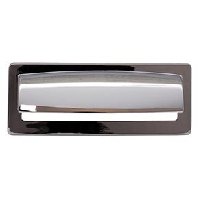 Top Knobs [TK937PC] Die Cast Zinc Cabinet Cup Pull - Hollin Series - Polished Chrome Finish - 3 3/4" C/C - 4 7/8" L