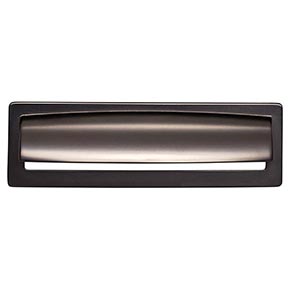 Top Knobs [TK938AG] Die Cast Zinc Cabinet Cup Pull - Hollin Series - Ash Gray Finish - 5 1/16" C/C - 6 1/8" L