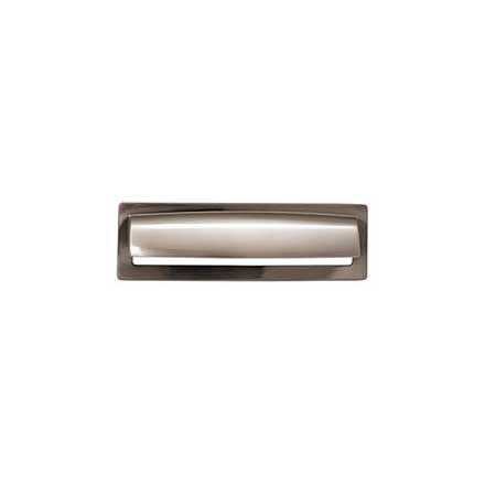 Top Knobs [TK938BSN] Die Cast Zinc Cabinet Cup Pull - Hollin Series - Brushed Satin Nickel Finish - 5 1/16" C/C - 6 1/8" L