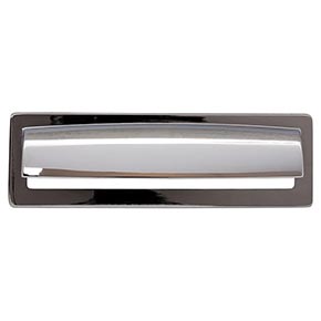 Top Knobs [TK938PC] Die Cast Zinc Cabinet Cup Pull - Hollin Series - Polished Chrome Finish - 5 1/16" C/C - 6 1/8" L