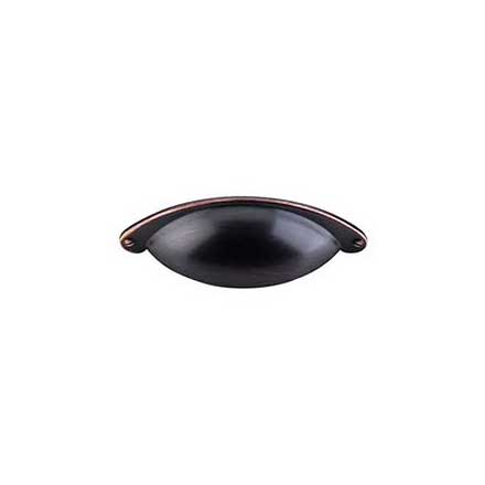 Top Knobs [M1659] Die Cast Zinc Cabinet Cup Pull - Arendal Series - Tuscan Bronze Finish - 2 1/2&quot; C/C - 4 3/32&quot; L