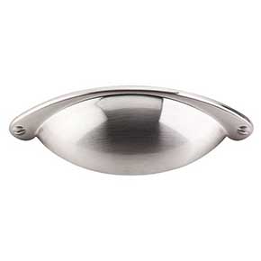 Top Knobs [M400] Die Cast Zinc Cabinet Cup Pull - Arendal Series - Brushed Satin Nickel Finish - 2 1/2" C/C - 4 3/32" L
