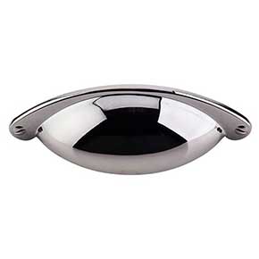 Top Knobs [M407] Die Cast Zinc Cabinet Cup Pull - Arendal Series - Black Nickel Finish - 2 1/2" C/C - 4 3/32" L