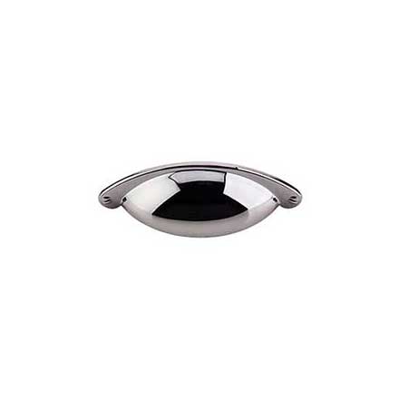 Top Knobs [M407] Die Cast Zinc Cabinet Cup Pull - Arendal Series - Black Nickel Finish - 2 1/2&quot; C/C - 4 3/32&quot; L