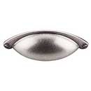 Top Knobs [M409] Die Cast Zinc Cabinet Cup Pull - Arendal Series - Pewter Antique Finish - 2 1/2" C/C - 4 3/32" L