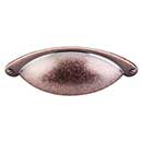 Top Knobs [M497] Die Cast Zinc Cabinet Cup Pull - Arendal Series - Antique Copper Finish - 2 1/2&quot; C/C - 4 3/32&quot; L