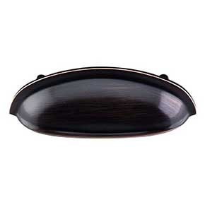 Top Knobs [M1674] Die Cast Zinc Cabinet Cup Pull - Somerset Series - Tuscan Bronze Finish - 3" C/C - 4 5/8" L