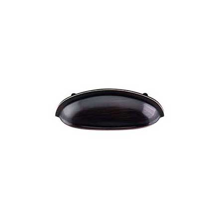 Top Knobs [M1674] Die Cast Zinc Cabinet Cup Pull - Somerset Series - Tuscan Bronze Finish - 3" C/C - 4 5/8" L